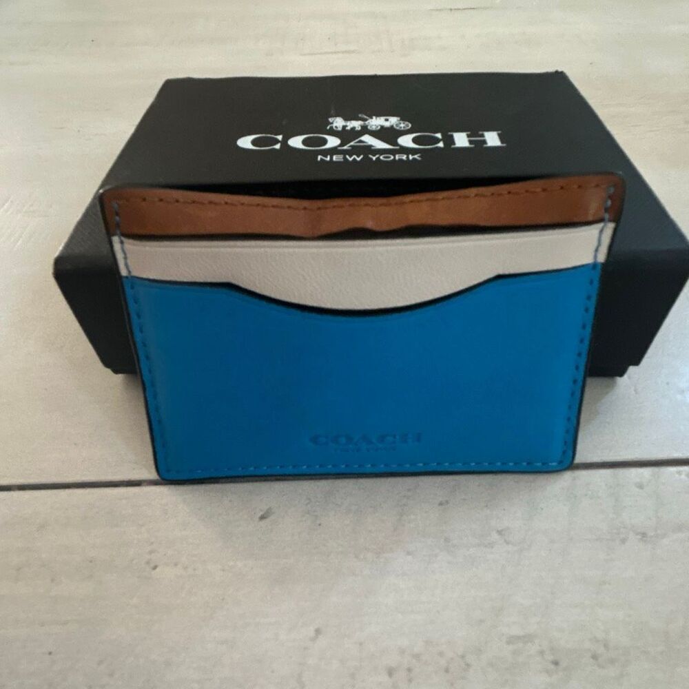 COACH Slim Leather Card Case